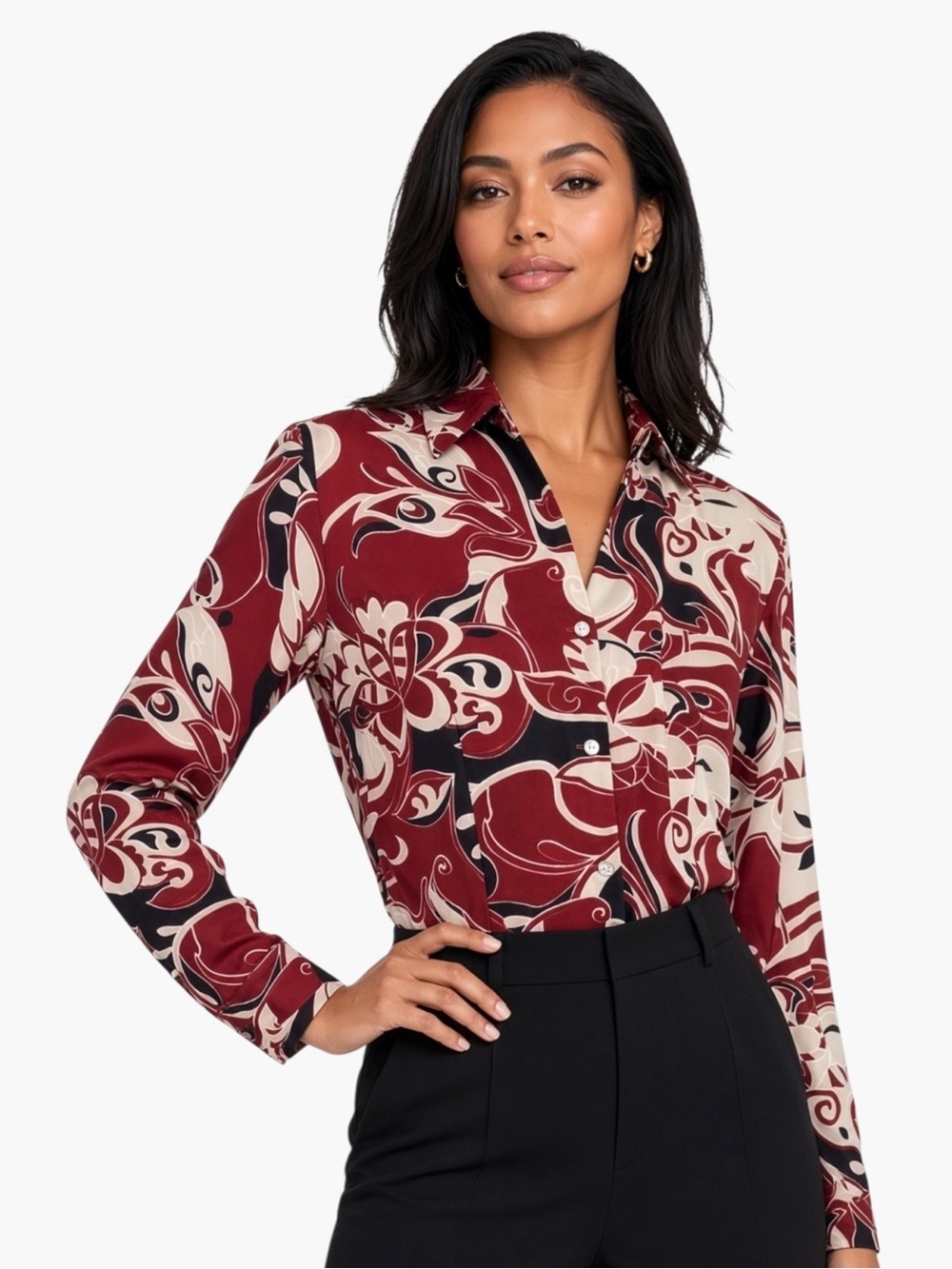 JAIPUR LONG SLEEVE TOP IN SIZE SMALL
